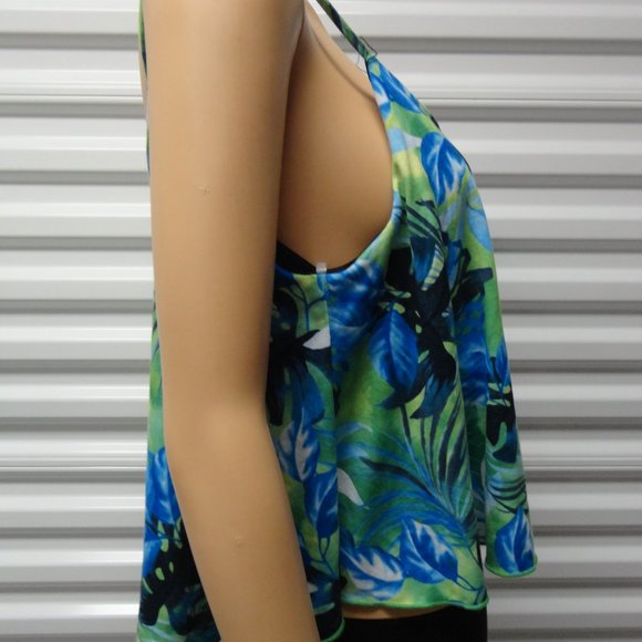 Wet Seal 80's Top Cropped Multicolored Size L NWT SKU 000095 - Picture 4 of 7
